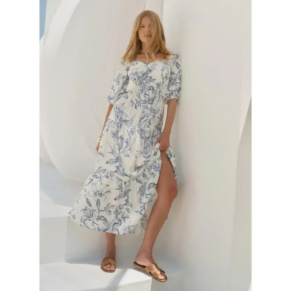 Mint Velvet Blue Floral Print Maxi Dress
